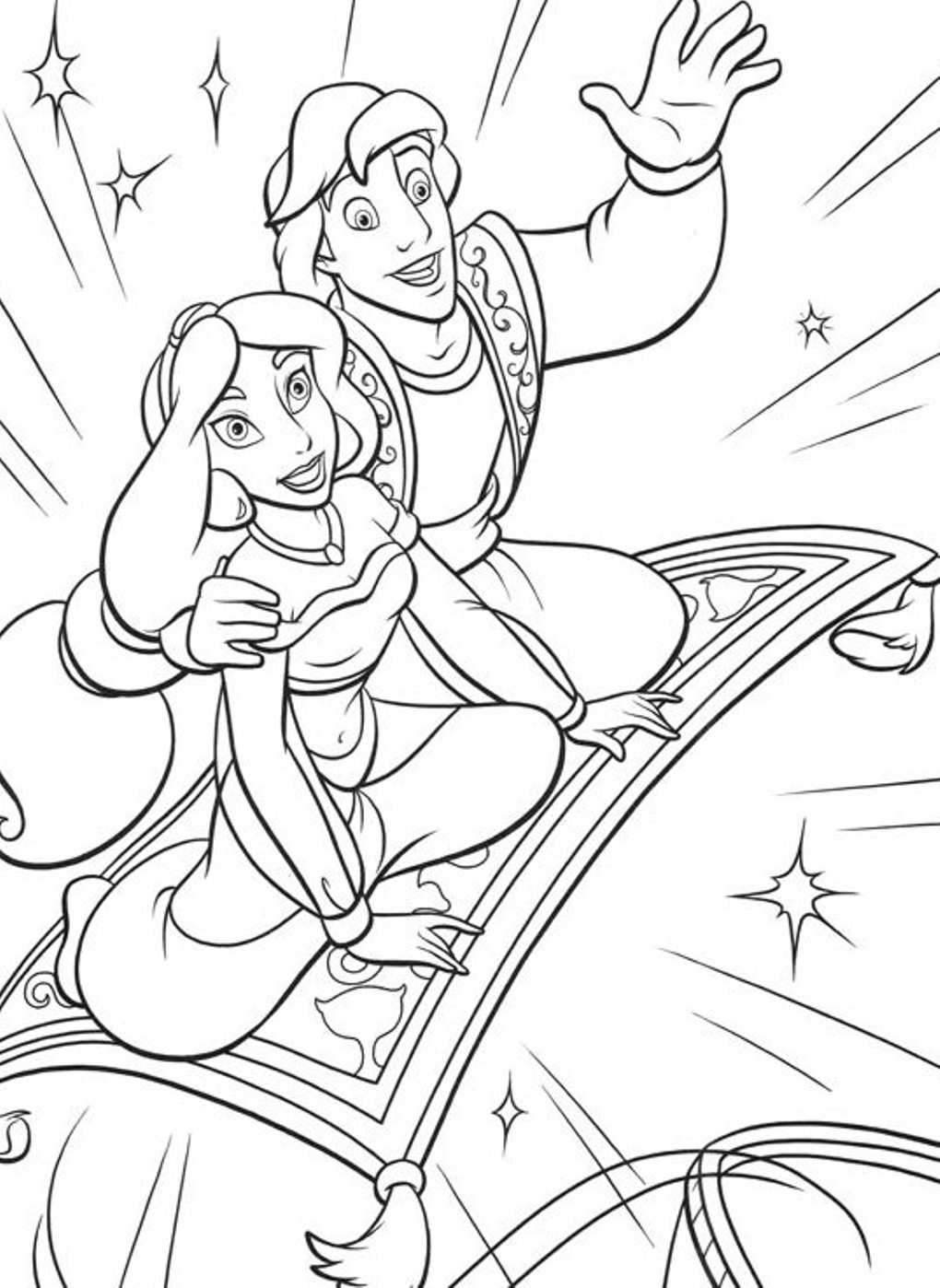 580  Jasmine Cartoon Coloring Pages  Latest Free