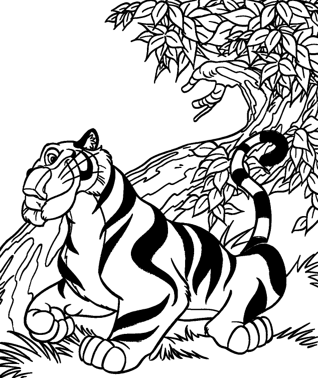 Jasmines Tiger Disney S7c71 Coloring Page