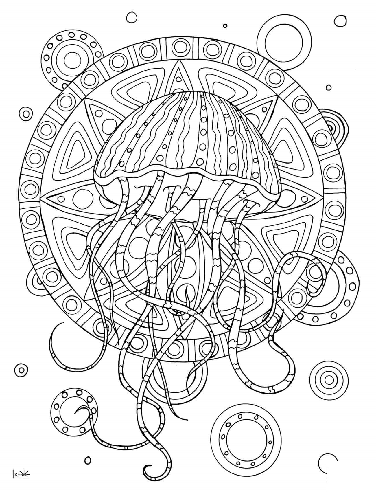 Jellyfish With Tribal Pattern Adults