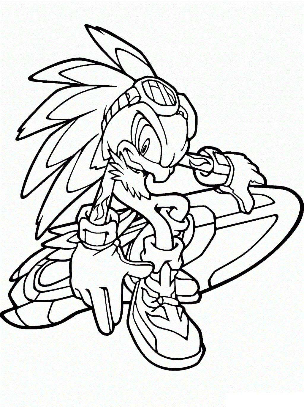 Jet The Hawk Coloring Page