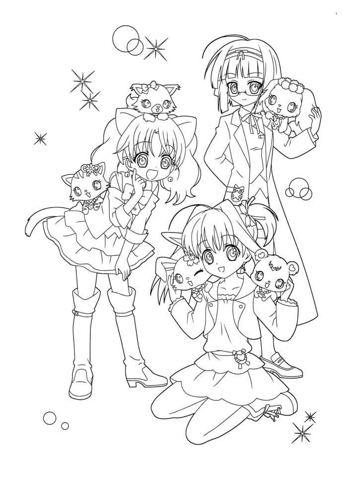 Jewelpets 13 Coloring Page