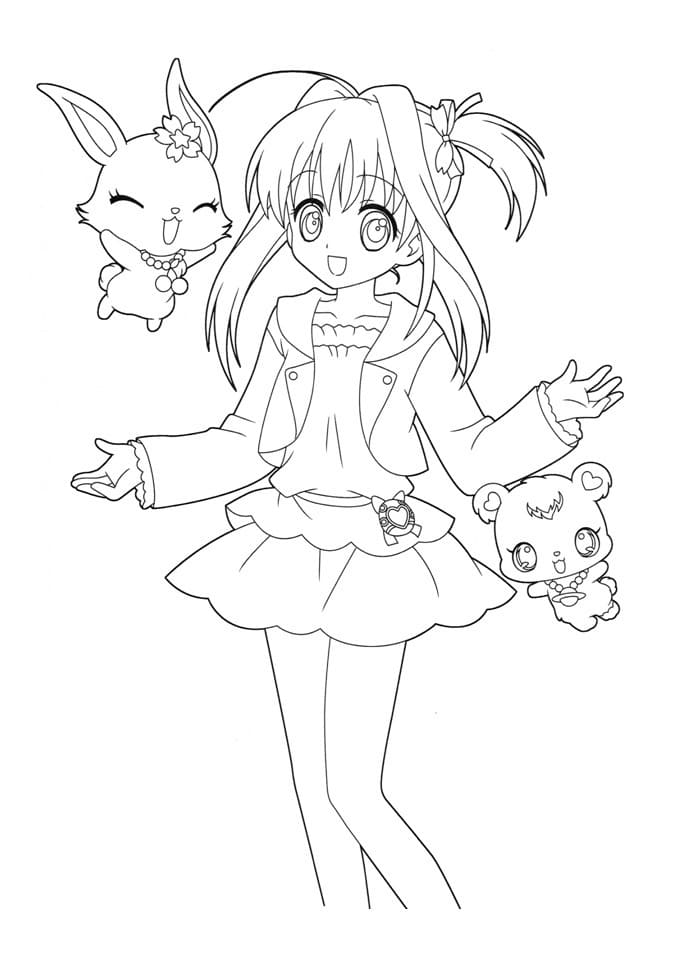 Jewelpets 19 Coloring Page