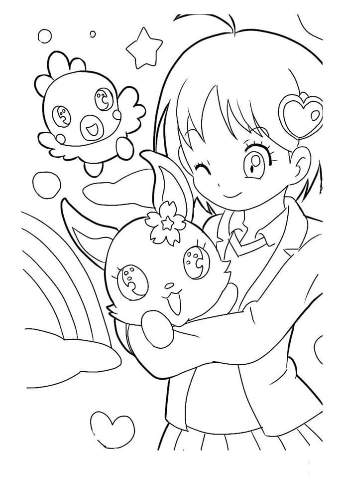 Jewelpets 4 Coloring Page