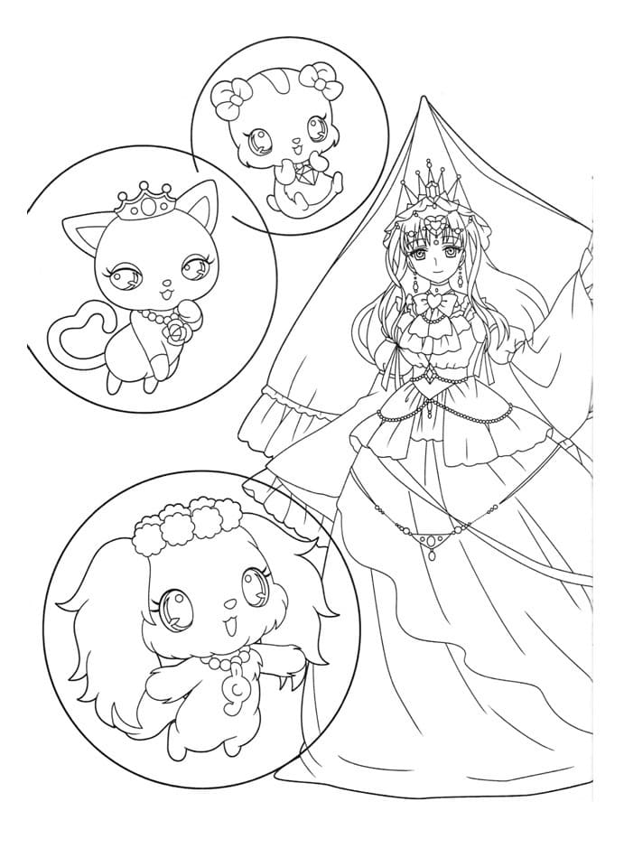 Jewelpets 6 Coloring Page