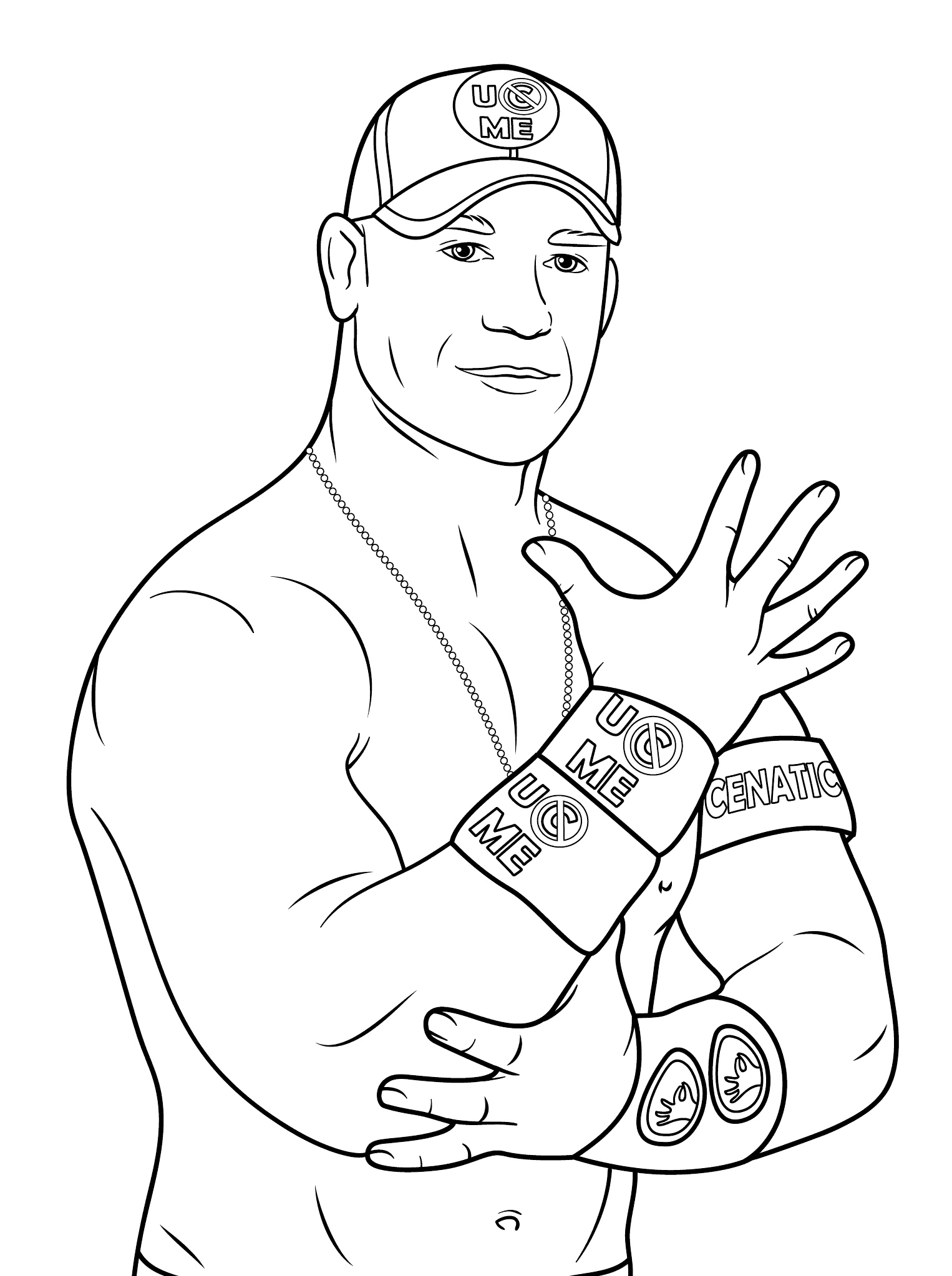 John Cena Coloring Page Coloring Page