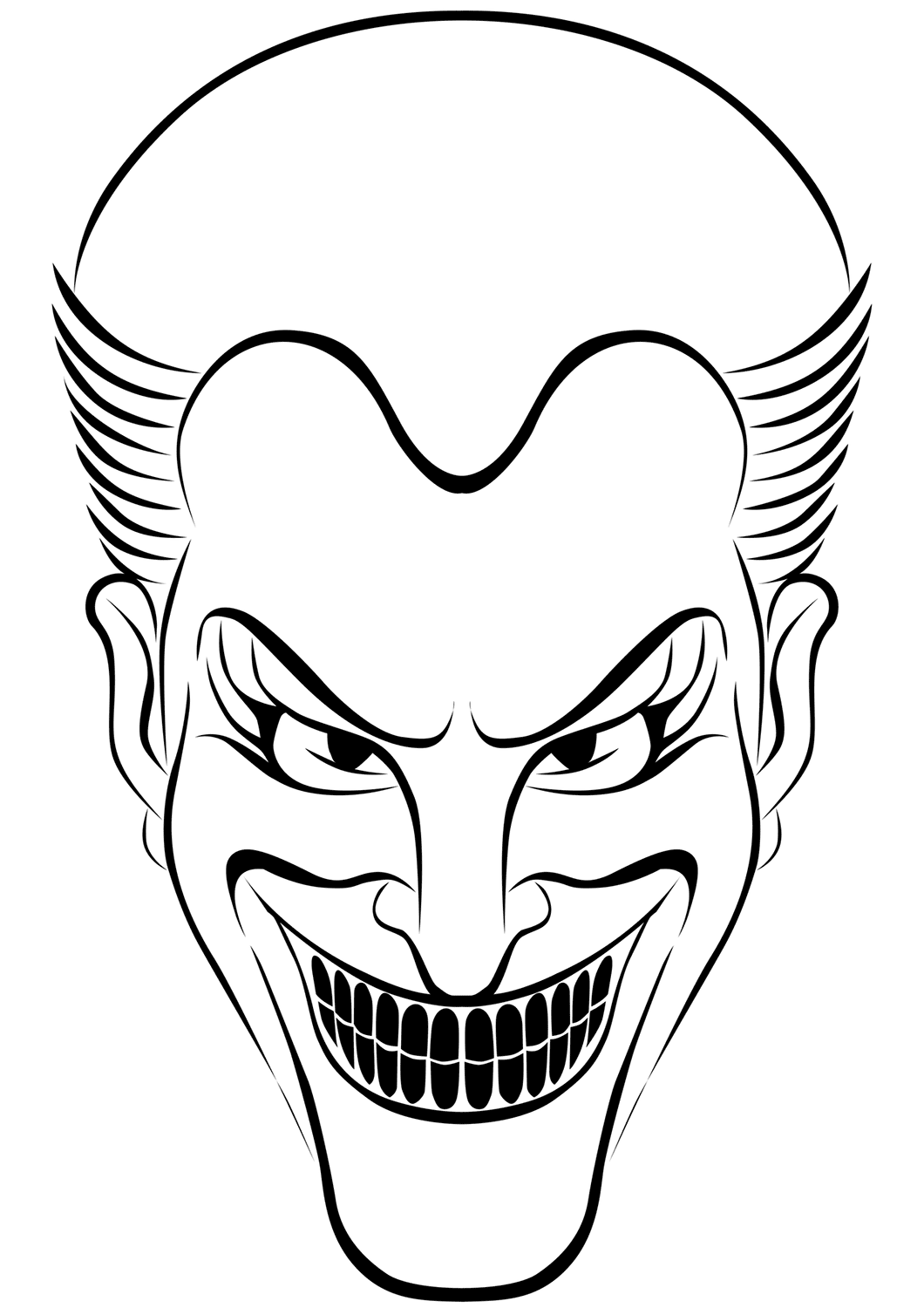 Joker Halloween Coloring Page