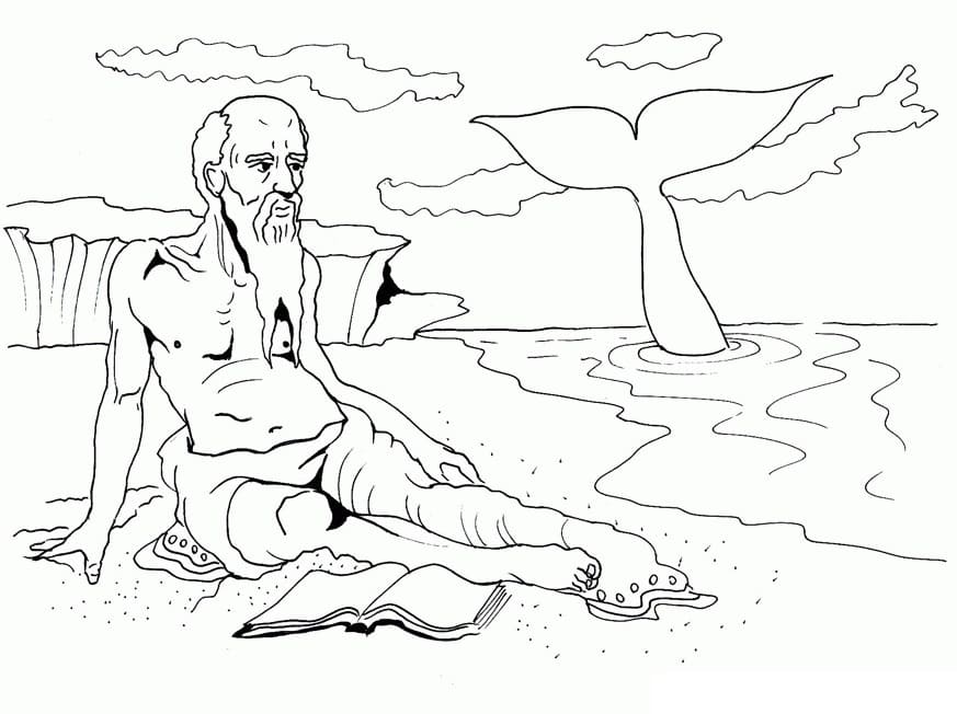 Jonah and the Whale 12 Cool Coloring Page
