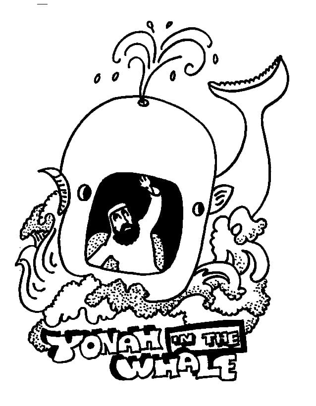 Jonah and the Whale 13 For Kids Coloring Page