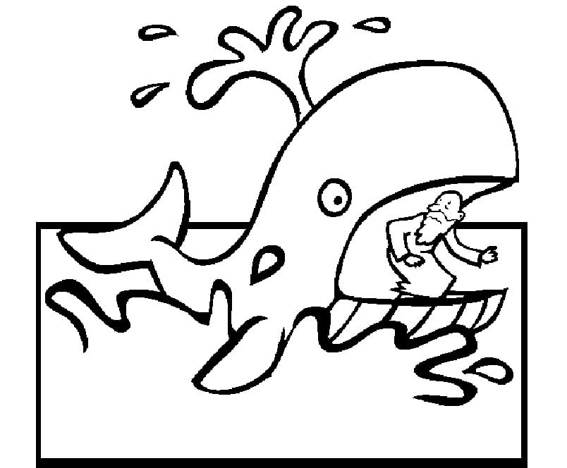Jonah and the Whale 19 Cool Coloring Page