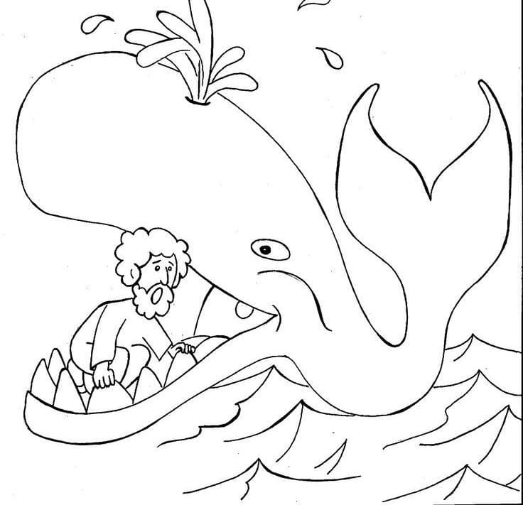 Cool Jonah and the Whale 22 Coloring Page