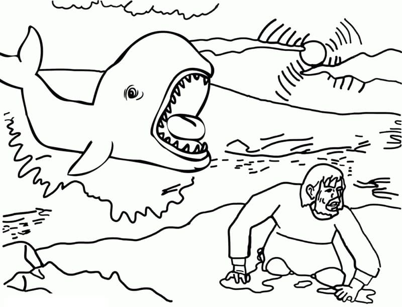 Jonah and the Whale 23 Cool Coloring Page