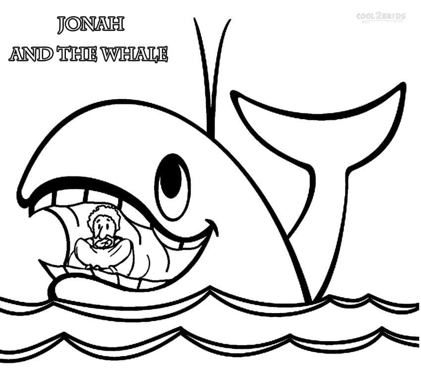 Cool Jonah and the Whale 25 Coloring Page