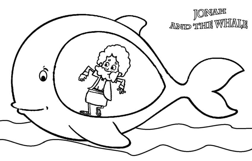 Jonah and the Whale 26 Cool Coloring Page