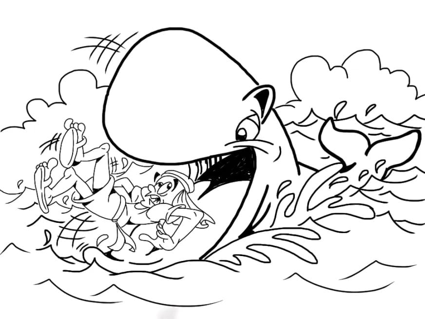 Jonah and the Whale 27 For Kids Coloring Page