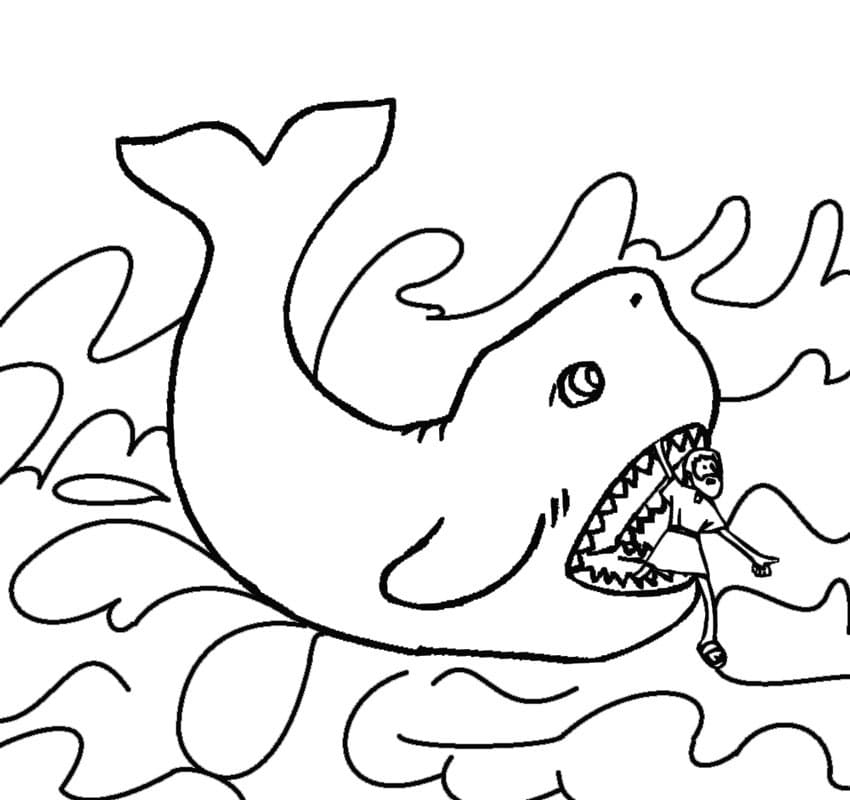 Jonah and the Whale 28 Cool Coloring Page