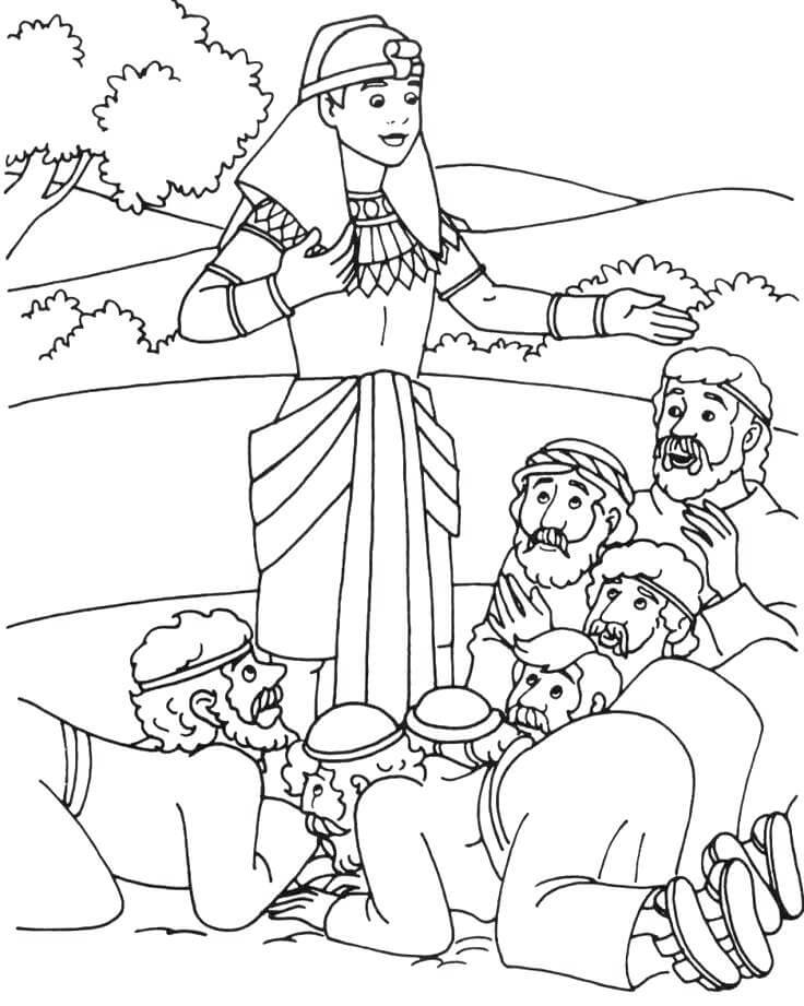 Joseph’s Brothers Cool Coloring Page