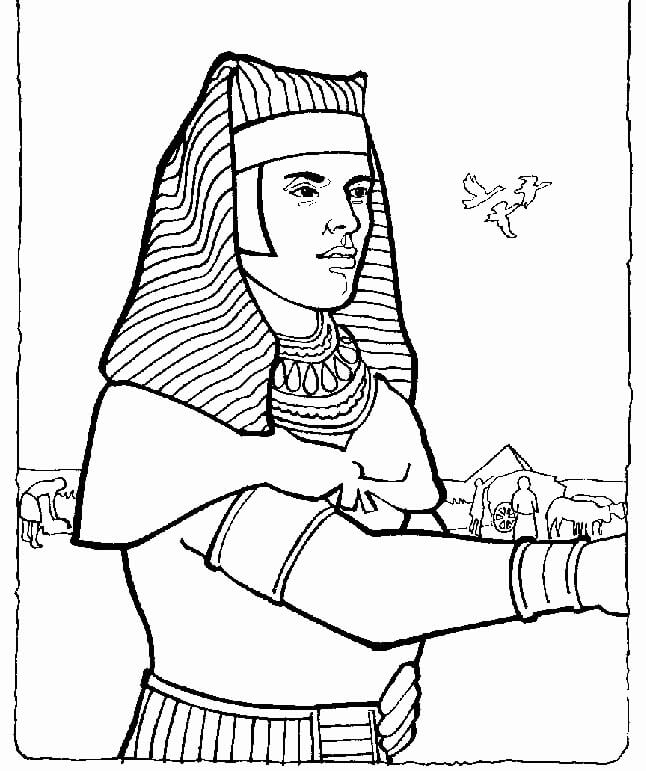 Joseph Egypt Bible For Kids Coloring Page