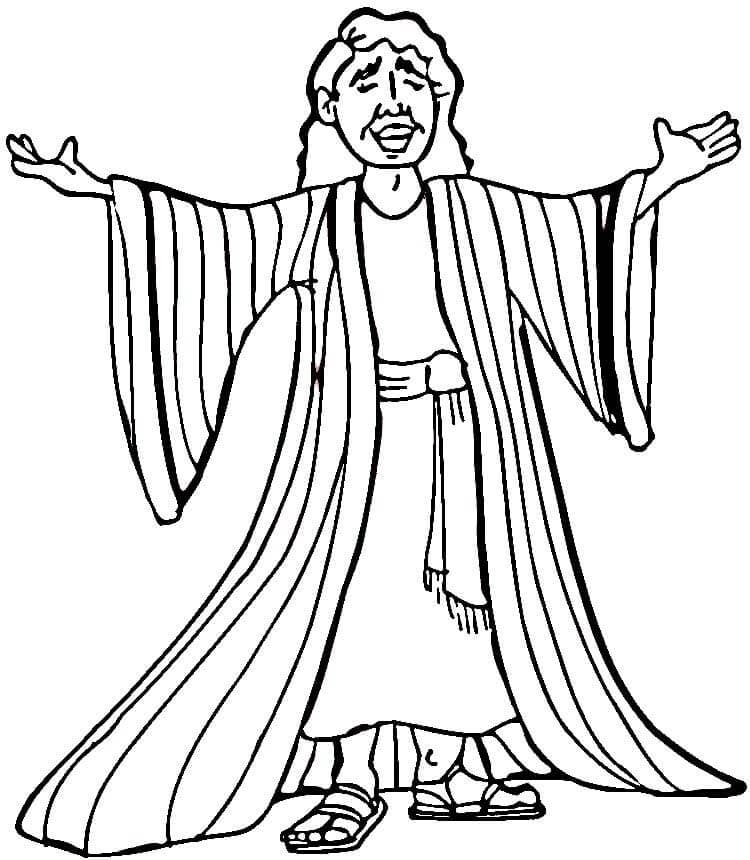 Joseph Many Colored For Kids Coloring Page