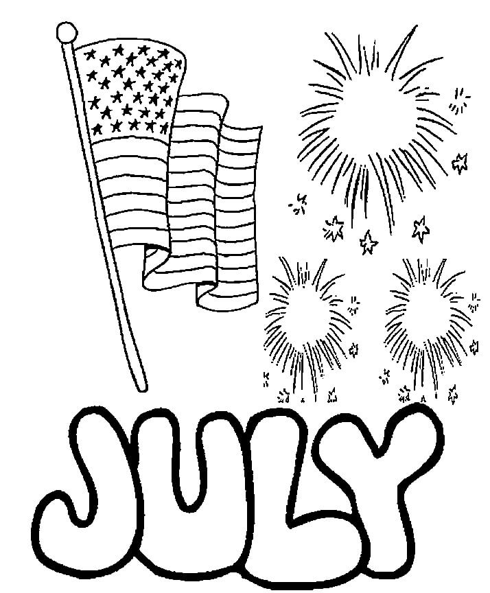 July 5 Coloring Page