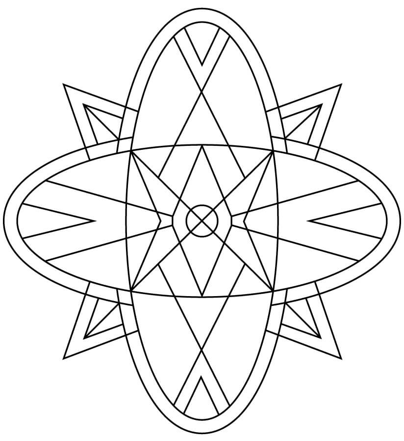 Kaleidoscope 2 Coloring Page