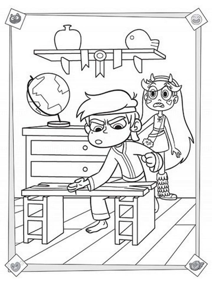Karate Marco Coloring Page