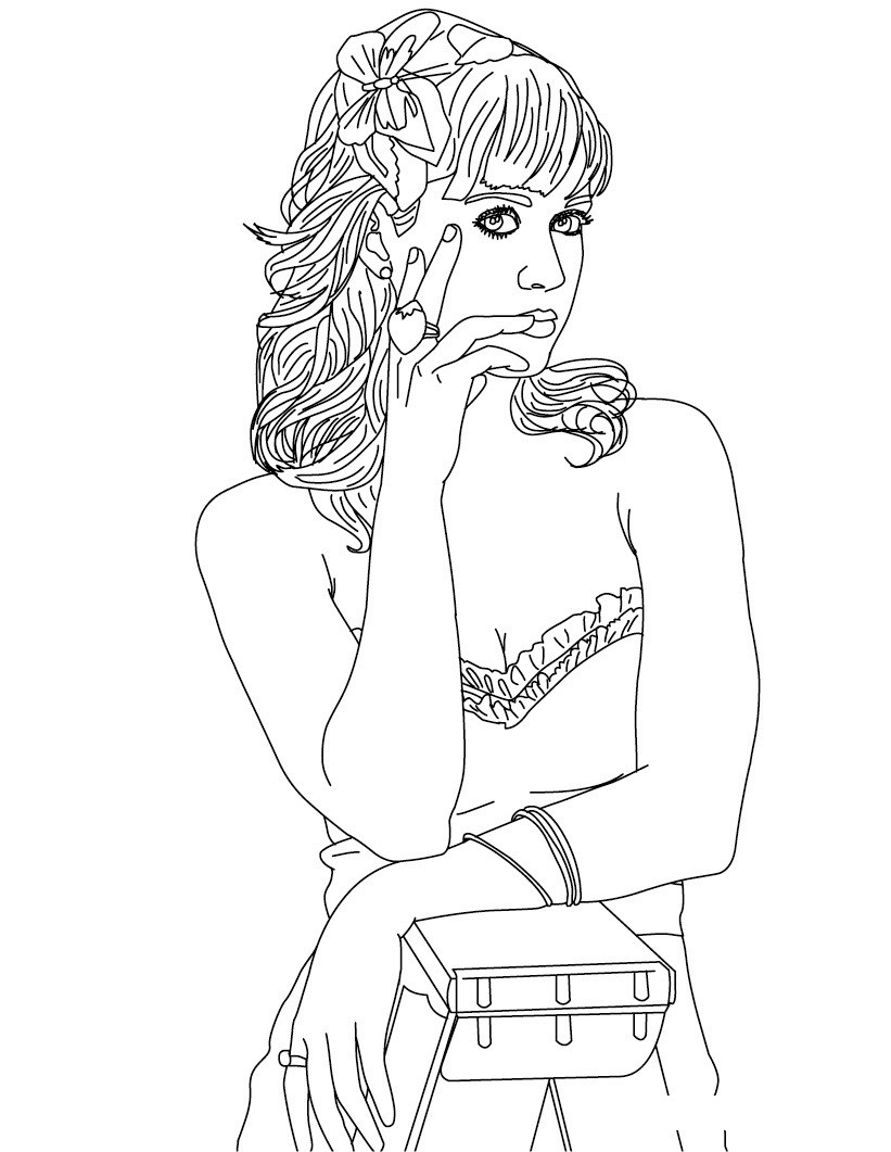 Katy Perry Coloring Page