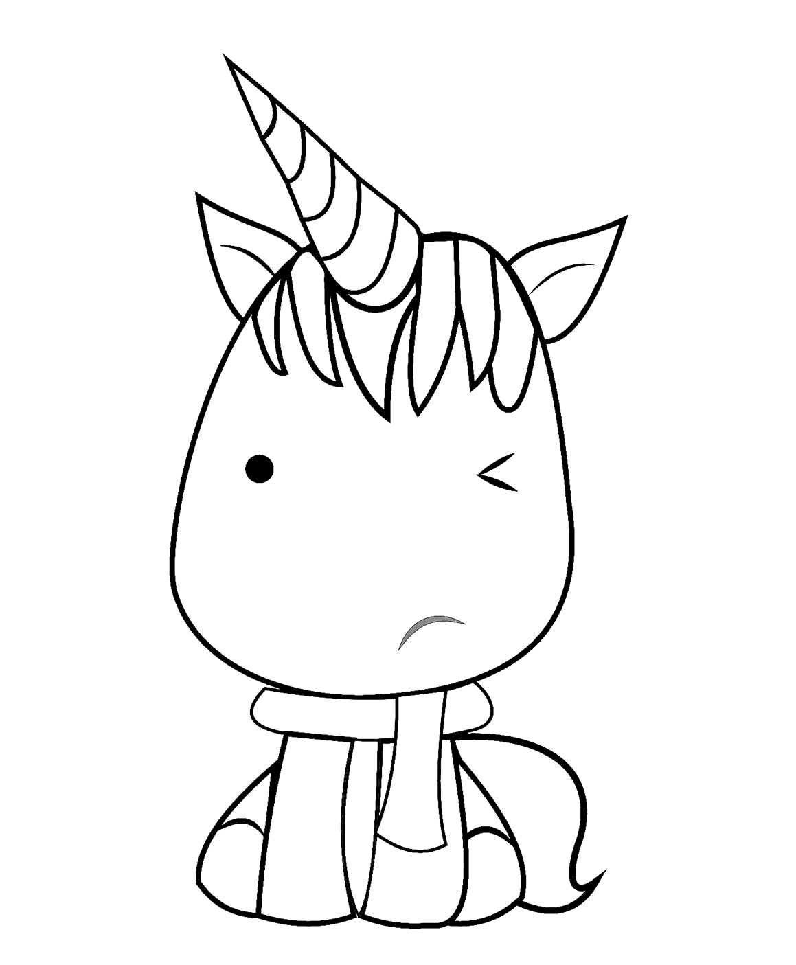 kawaii unicorn coloring page coloring pages coloring cool