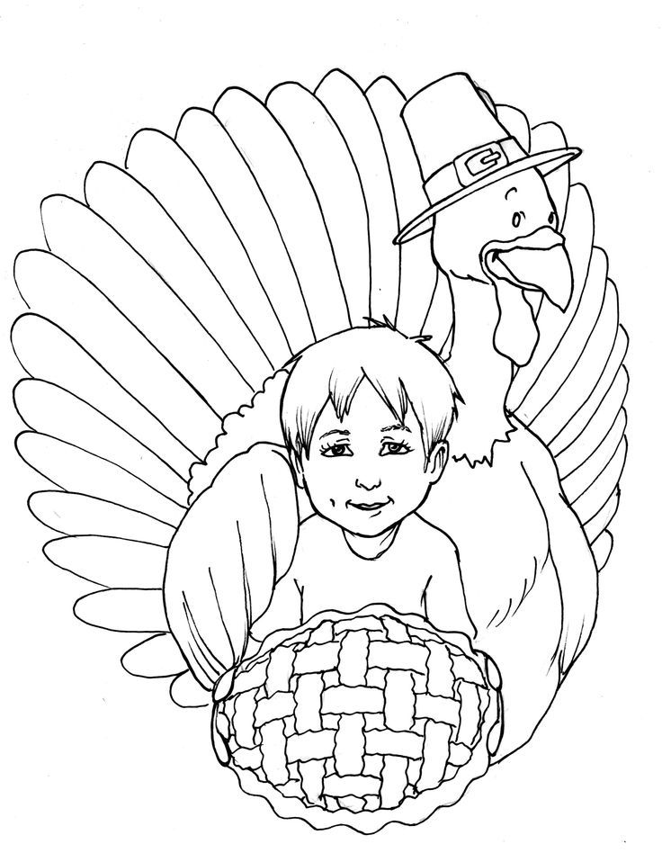 Kid And Turkey S Printable Thanksgiving0dda
