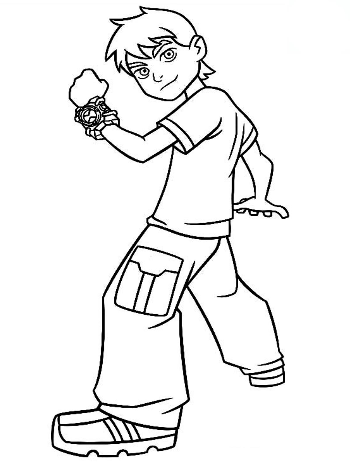 Kids S Printable Ben 10 Coloring Page