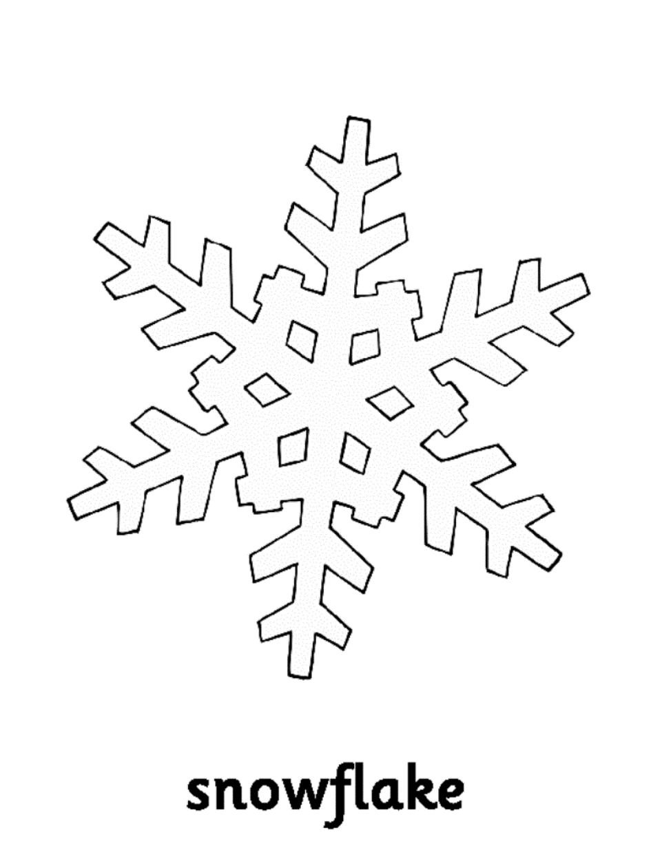 Kids Snowflake Se954 Coloring Page