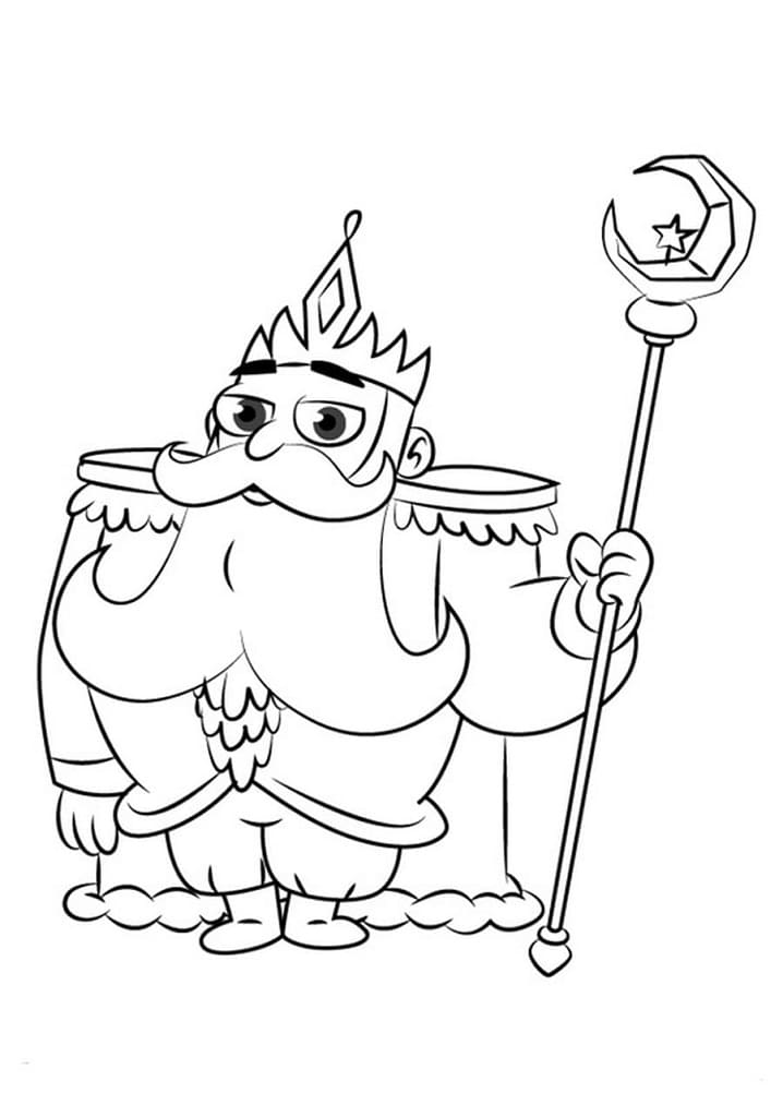 King Butterfly Coloring Page