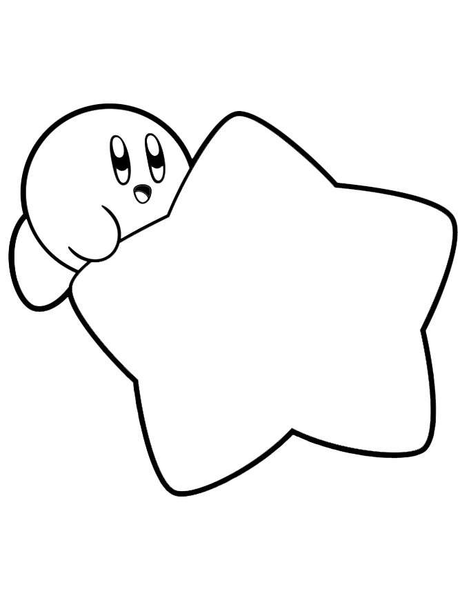 Kirby Video Game Coloring Page