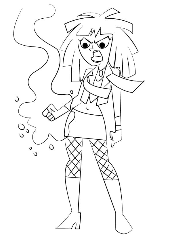 Kitty from Danny Phantom Coloring Page