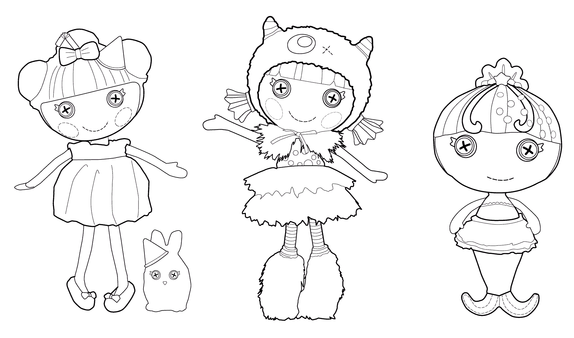 Lalaloopsy And Friends Coloring Page