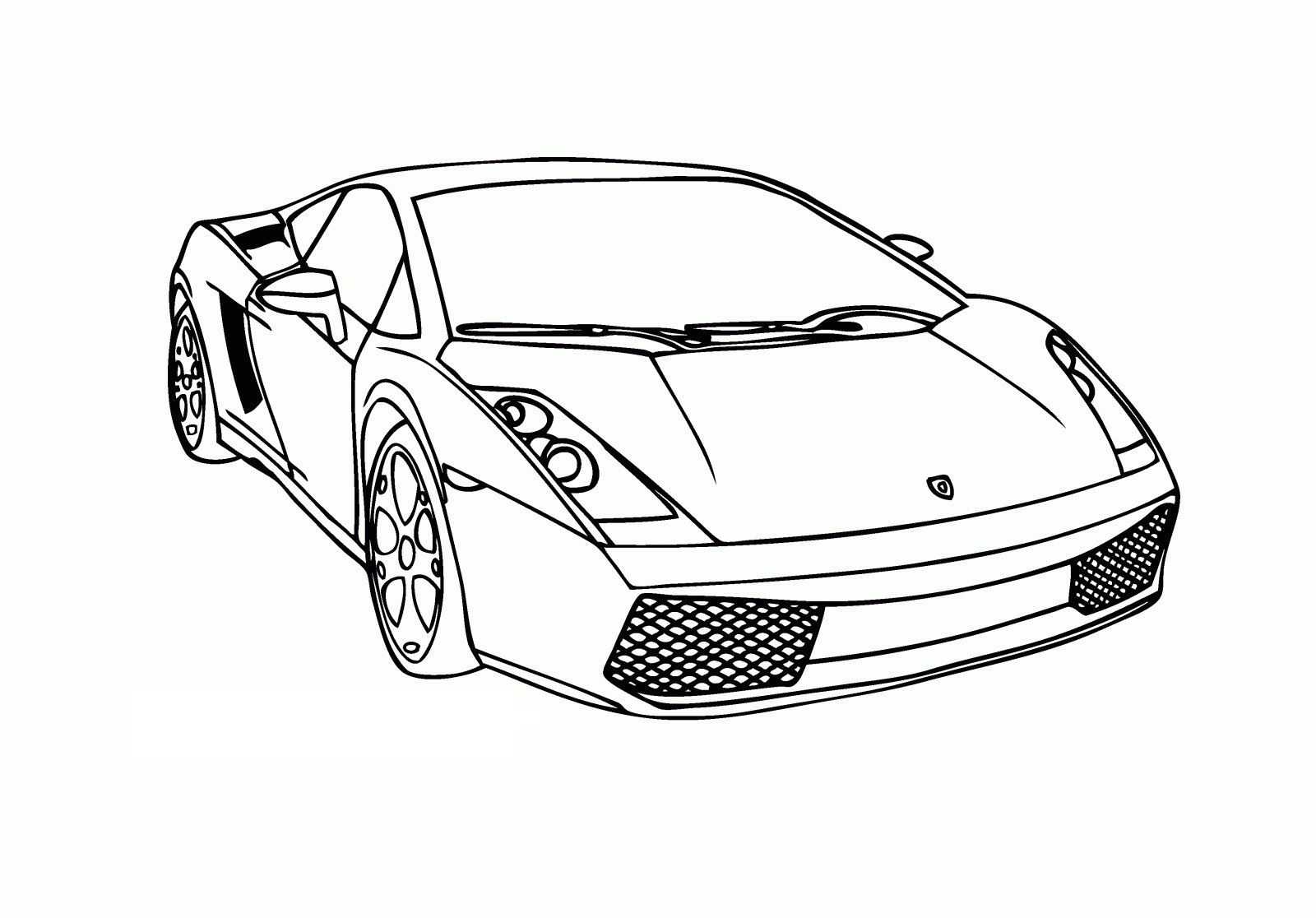 Lamborghini Coloring Page