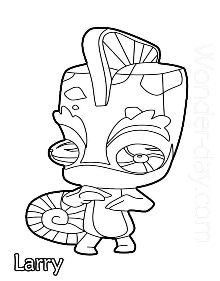 Larry Zooba Coloring Page