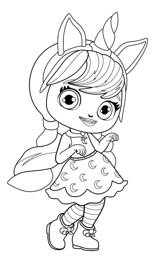 Lavender from Little Charmers Coloring Page