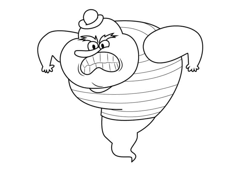 Le Toot from Looped Coloring Page