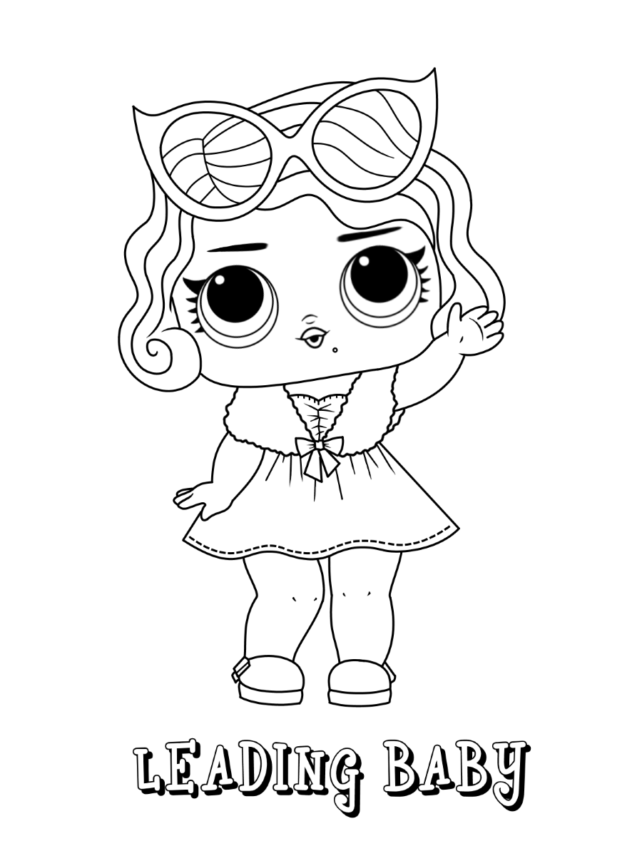 Leading Baby Lol Doll Coloring Page