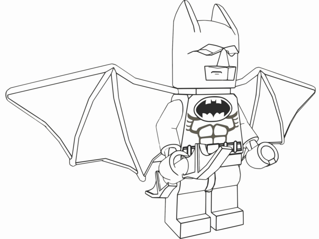 Lego Batman With Wings Coloring Page