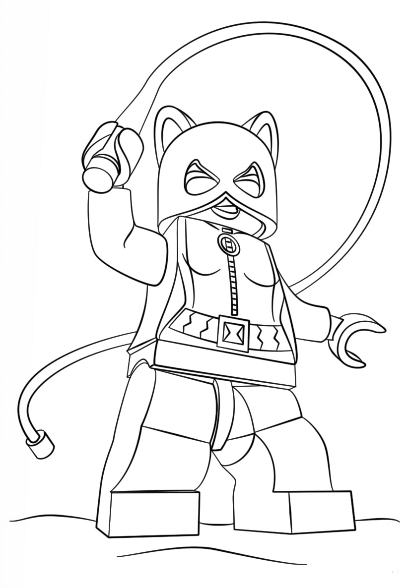 Lego Catwoman Coloring Page