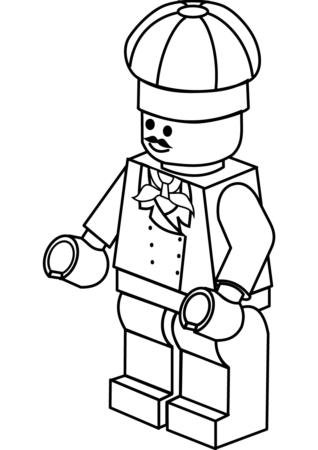 Lego Chef Coloring Page