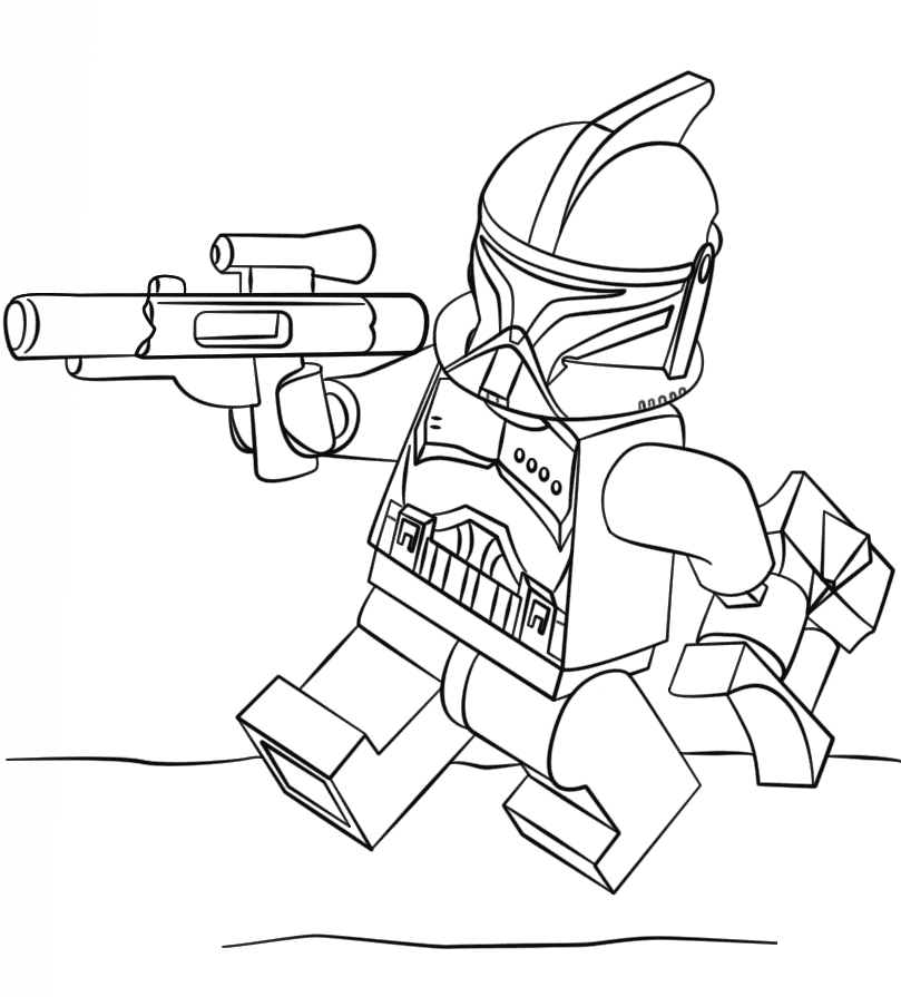Lego Clone Trooper Coloring Page