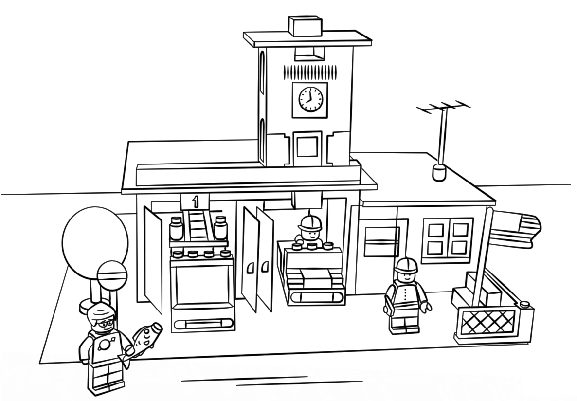 Lego Fire Station City