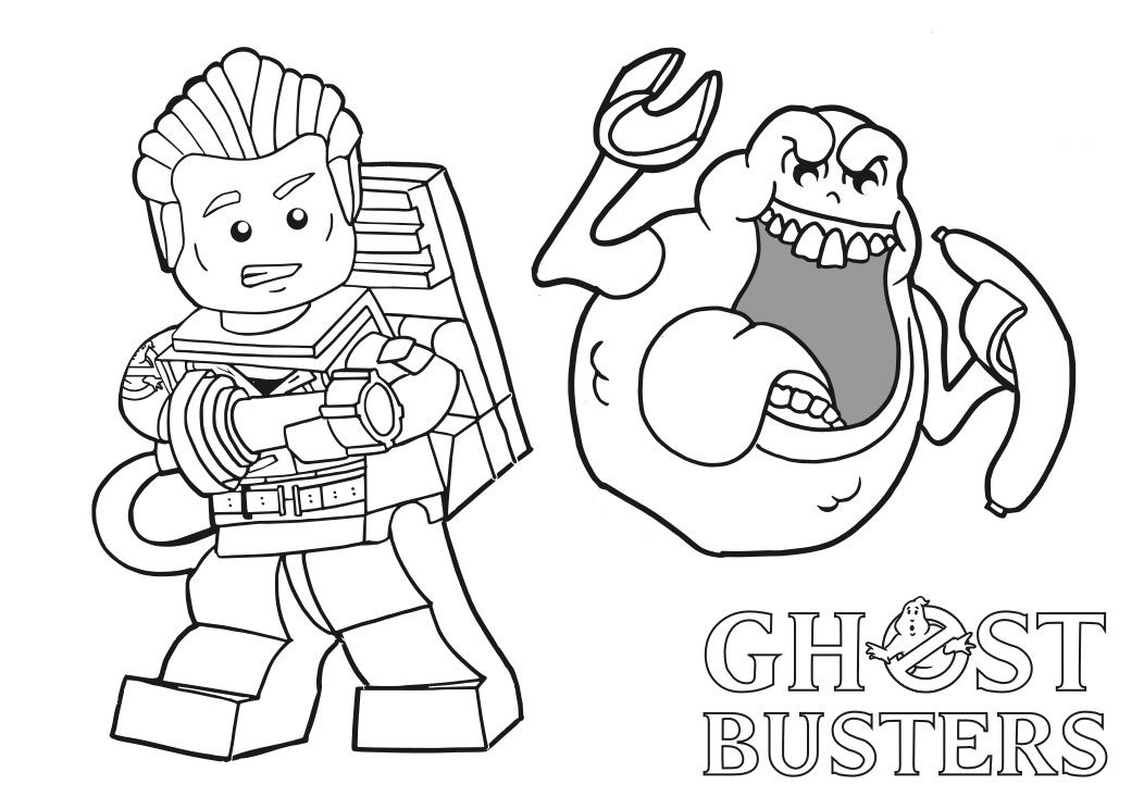 Lego Ghost Busters Coloring Page