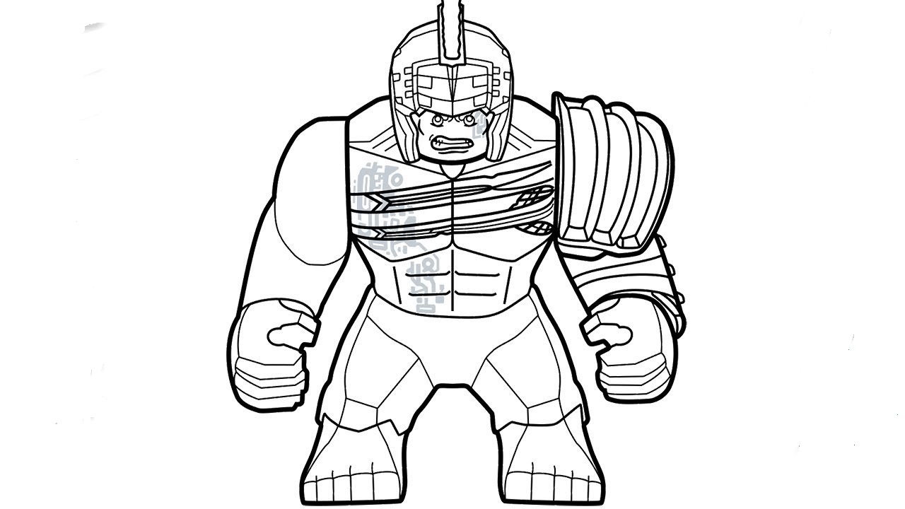 Lego Hulk The Gladiator Coloring Page