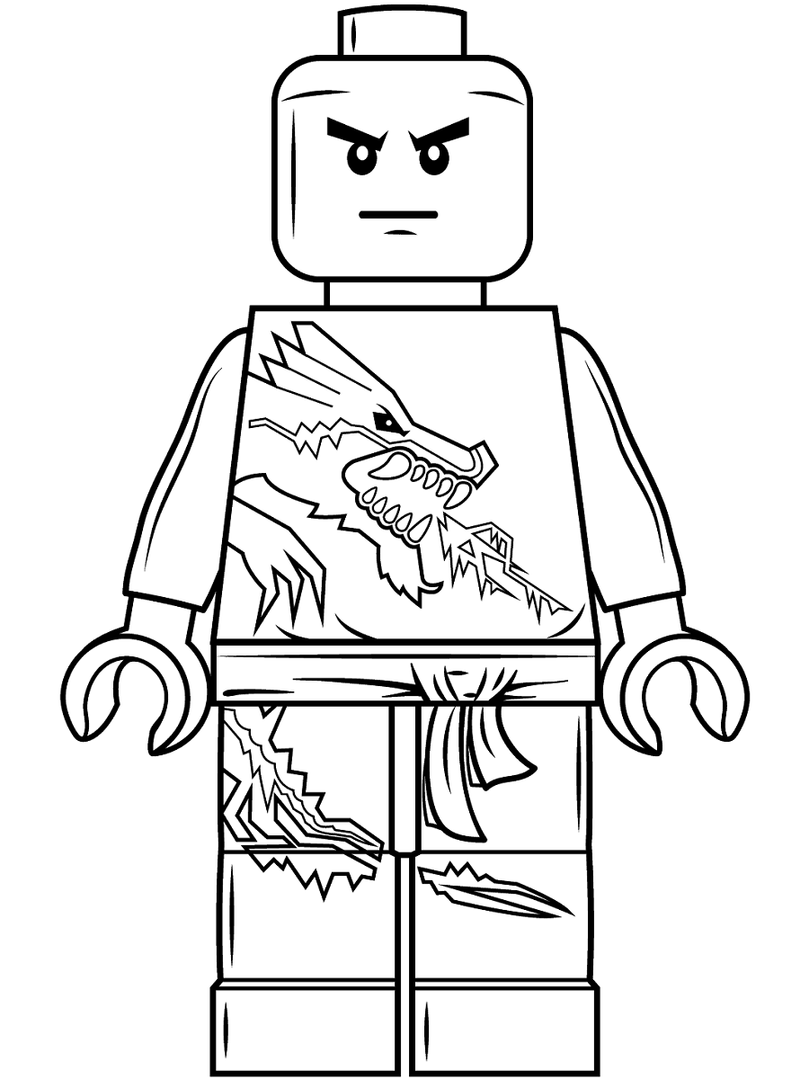 Lego Ninjago Lloyd Coloring Page