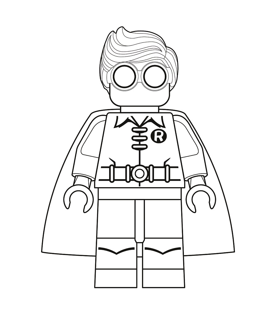 Lego Robin Coloring Page