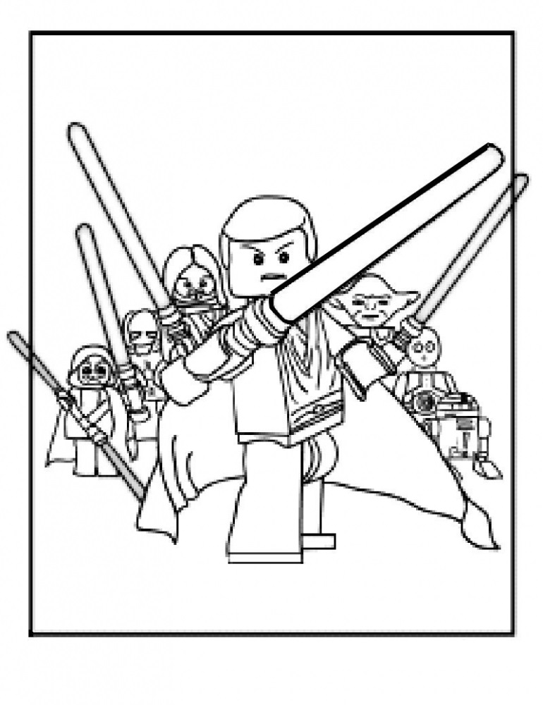 Lego Star Wars 73 Coloring Page