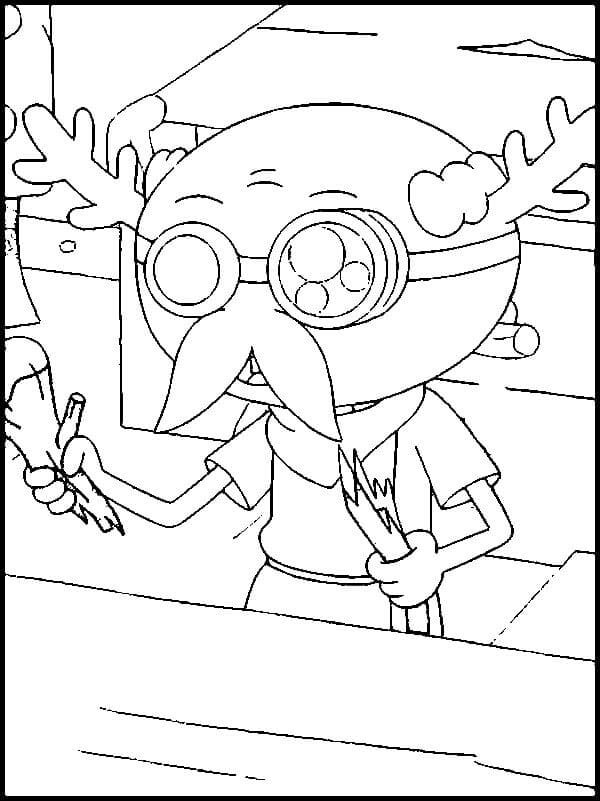 Leopold from Disney Amphibia Coloring Page